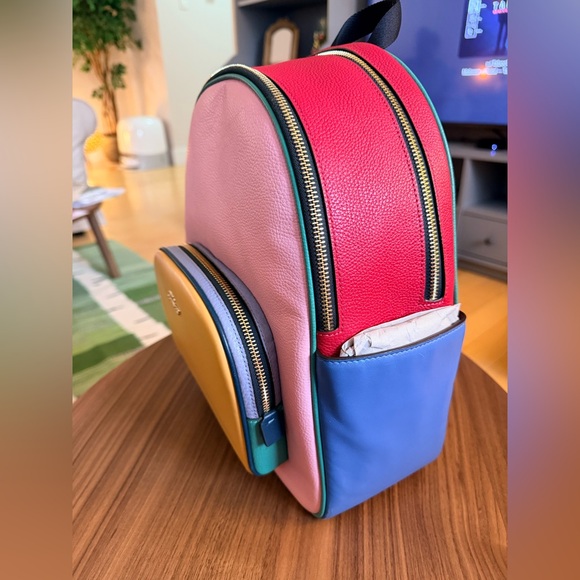 ✨RARE✨ COACH Court Backpack In Colorblock - Picture 10 of 10